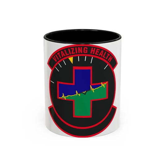 628 Healthcare Operations Squadron AMC (U.S. Air Force) Accent Coffee Mug 11oz Black - Go Mug Yourself