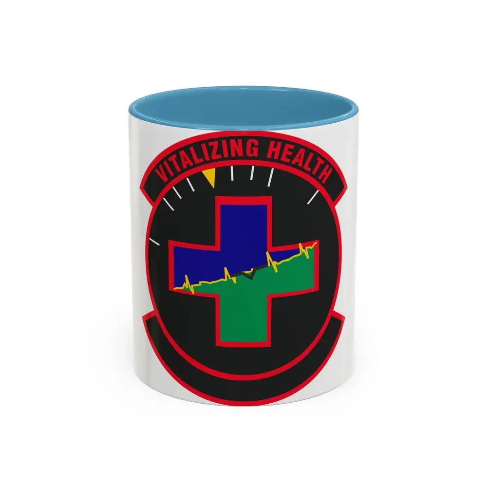 628 Healthcare Operations Squadron AMC (U.S. Air Force) Accent Coffee Mug 11oz Light Blue - Go Mug Yourself