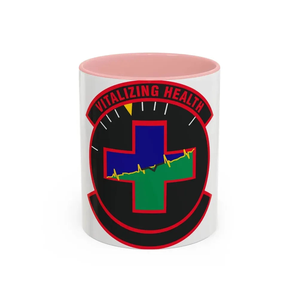 628 Healthcare Operations Squadron AMC (U.S. Air Force) Accent Coffee Mug 11oz Pink - Go Mug Yourself