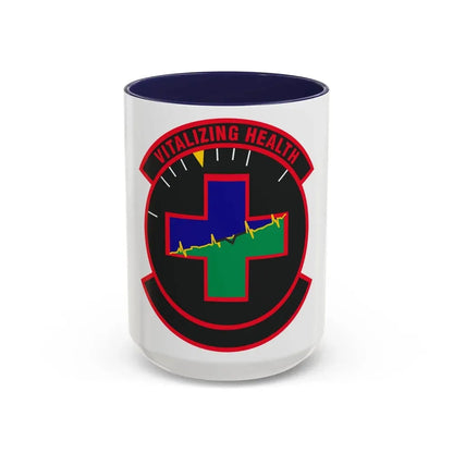 628 Healthcare Operations Squadron AMC (U.S. Air Force) Accent Coffee Mug 15oz Navy - Go Mug Yourself
