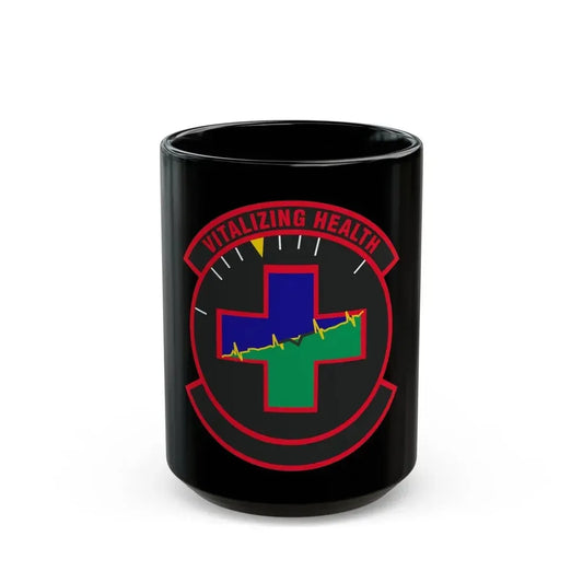 628 Healthcare Operations Squadron AMC (U.S. Air Force) Black Coffee Mug 15oz - Go Mug Yourself