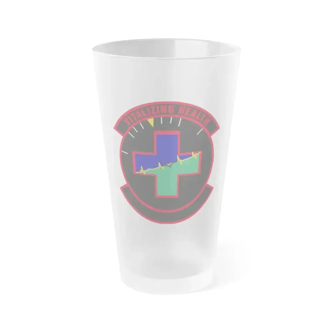 628 Healthcare Operations Squadron AMC (U.S. Air Force) Frosted Pint Glass 16oz 16oz Frosted - Go Mug Yourself