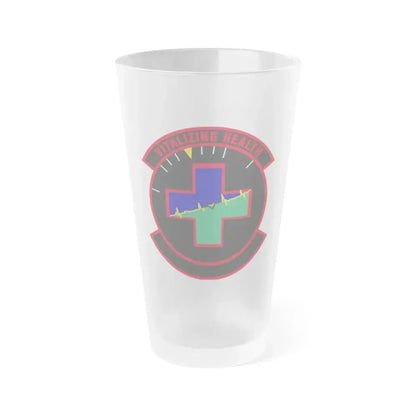628 Healthcare Operations Squadron AMC (U.S. Air Force) Frosted Pint Glass 16oz 16oz Frosted - Go Mug Yourself