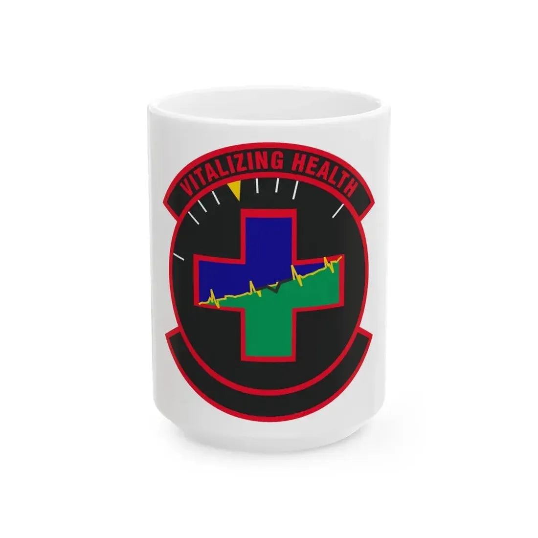 628 Healthcare Operations Squadron AMC (U.S. Air Force) White Coffee Mug 15oz - Go Mug Yourself