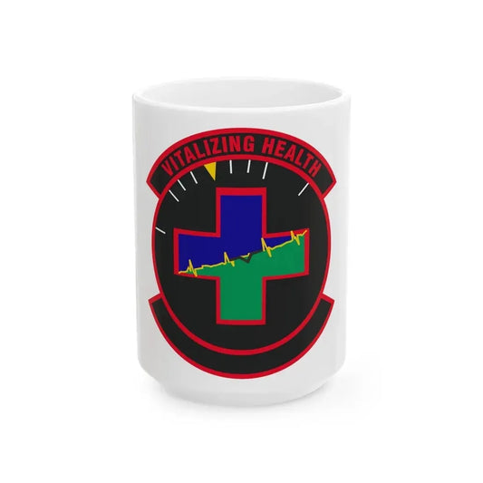628 Healthcare Operations Squadron AMC (U.S. Air Force) White Coffee Mug 15oz - Go Mug Yourself