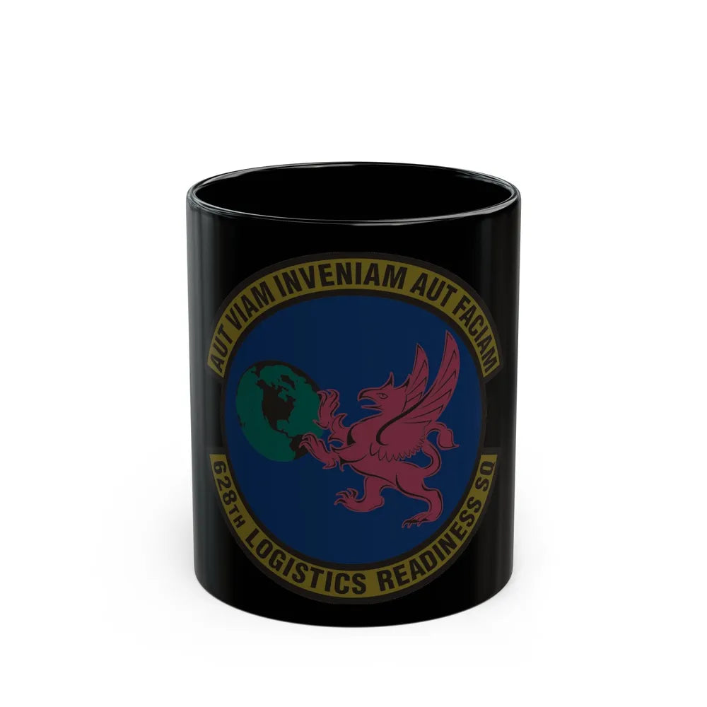 628 Logistics Readiness Squadron AMC (U.S. Air Force) Black Coffee Mug-11oz-Go Mug Yourself