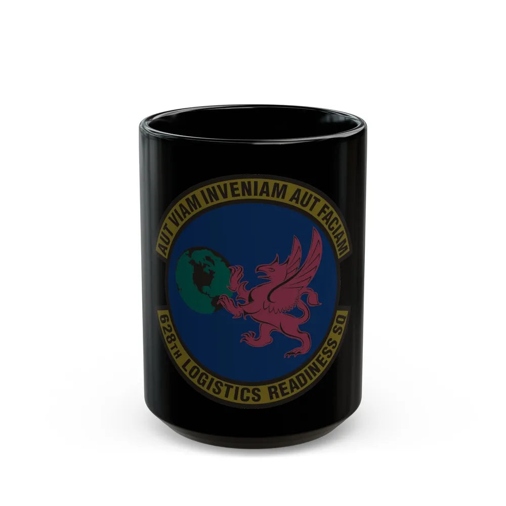 628 Logistics Readiness Squadron AMC (U.S. Air Force) Black Coffee Mug-15oz-Go Mug Yourself