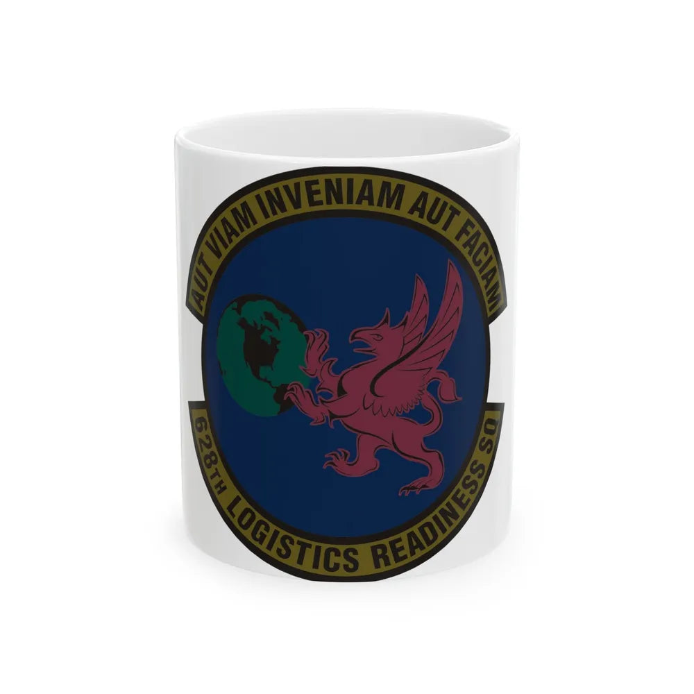 628 Logistics Readiness Squadron AMC (U.S. Air Force) White Coffee Mug-11oz-Go Mug Yourself