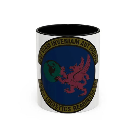 628 Logistics Readiness Squadron AMC (U.S. Air Force) Accent Coffee Mug 11oz Black - Go Mug Yourself