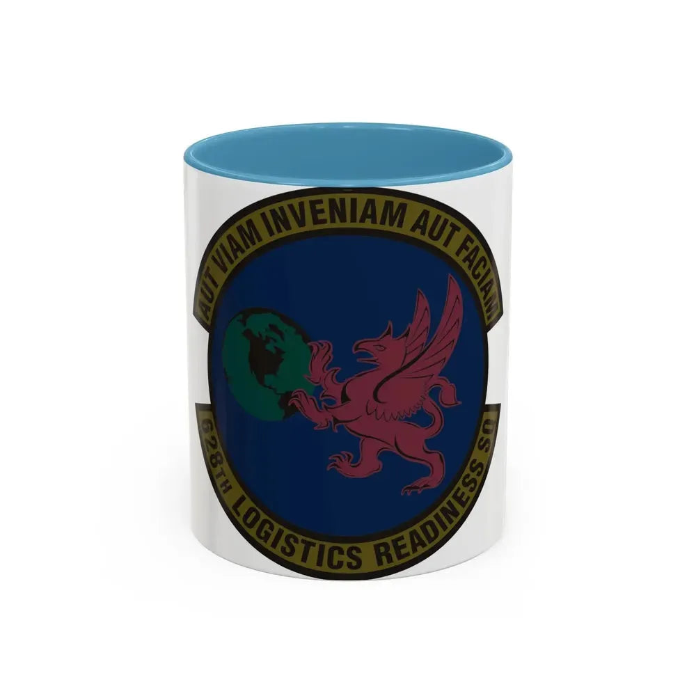 628 Logistics Readiness Squadron AMC (U.S. Air Force) Accent Coffee Mug 11oz Light Blue - Go Mug Yourself