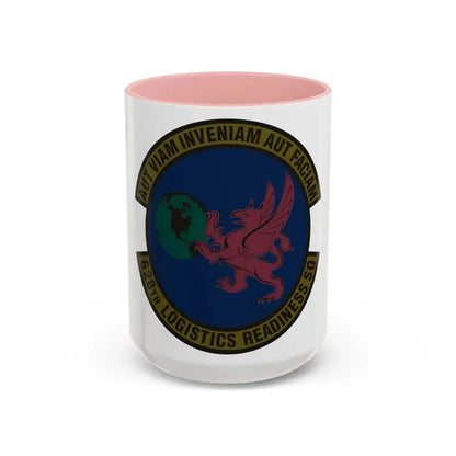 628 Logistics Readiness Squadron AMC (U.S. Air Force) Accent Coffee Mug 15oz Pink - Go Mug Yourself