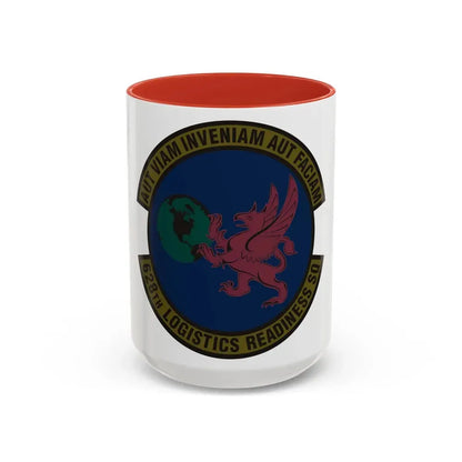 628 Logistics Readiness Squadron AMC (U.S. Air Force) Accent Coffee Mug 15oz Red - Go Mug Yourself