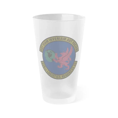 628 Logistics Readiness Squadron AMC (U.S. Air Force) Frosted Pint Glass 16oz 16oz Frosted - Go Mug Yourself