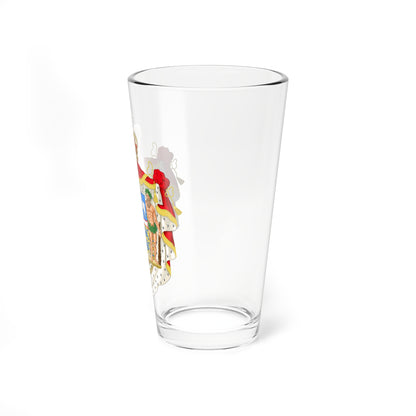 Royal coat of arms of Denmark 2024 (Denmark) (Coat of Arms) Pint Glass 16oz