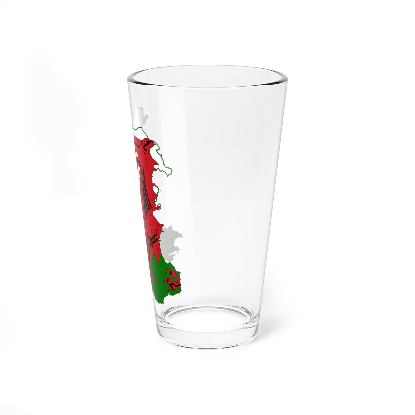 Flag map of Wales (United Kingdom) Pint Glass 16oz