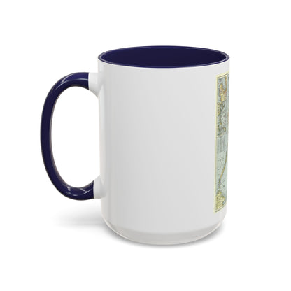 Philippines, The (1945) (Map) Accent Coffee Mug