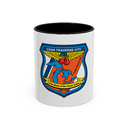 USCG Air Station Traverse City (U.S. Coast Guard) Accent Coffee Mug
