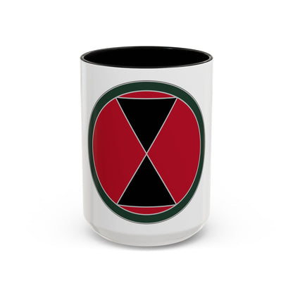 7 Infantry Division (U.S. Army) Accent Coffee Mug