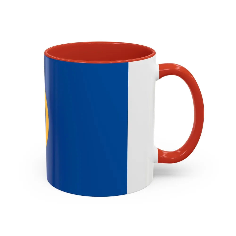 Flag of Calne UK - Accent Coffee Mug-Go Mug Yourself