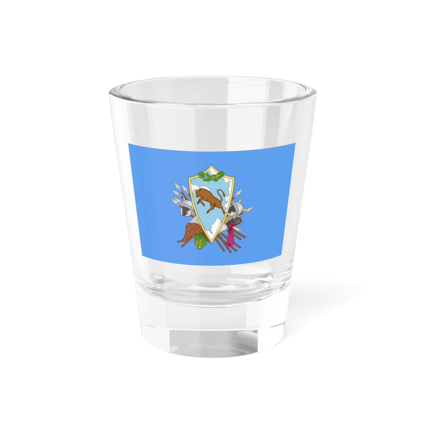 Flag of the province of Benevento (Italy) Shot Glass 1.5oz