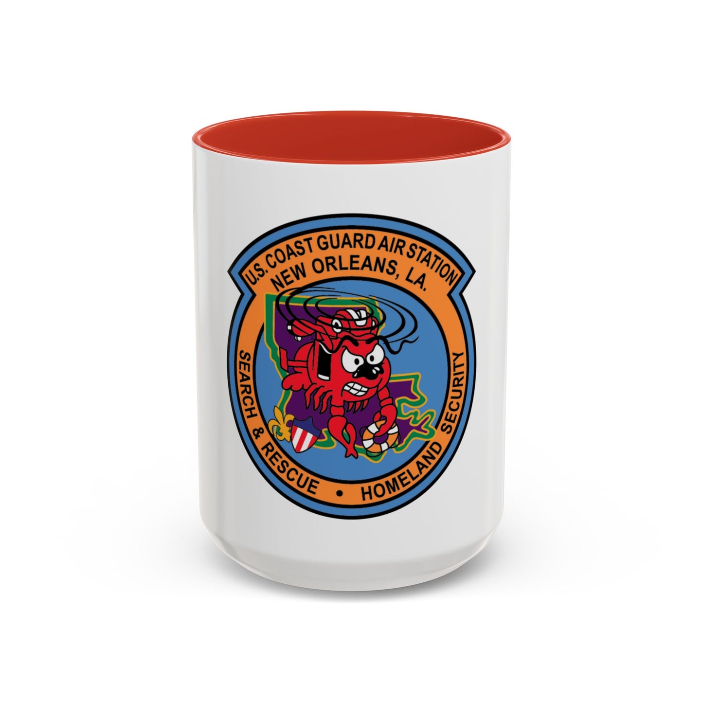 USCG Air Station New Orleans (U.S. Coast Guard) Accent Coffee Mug