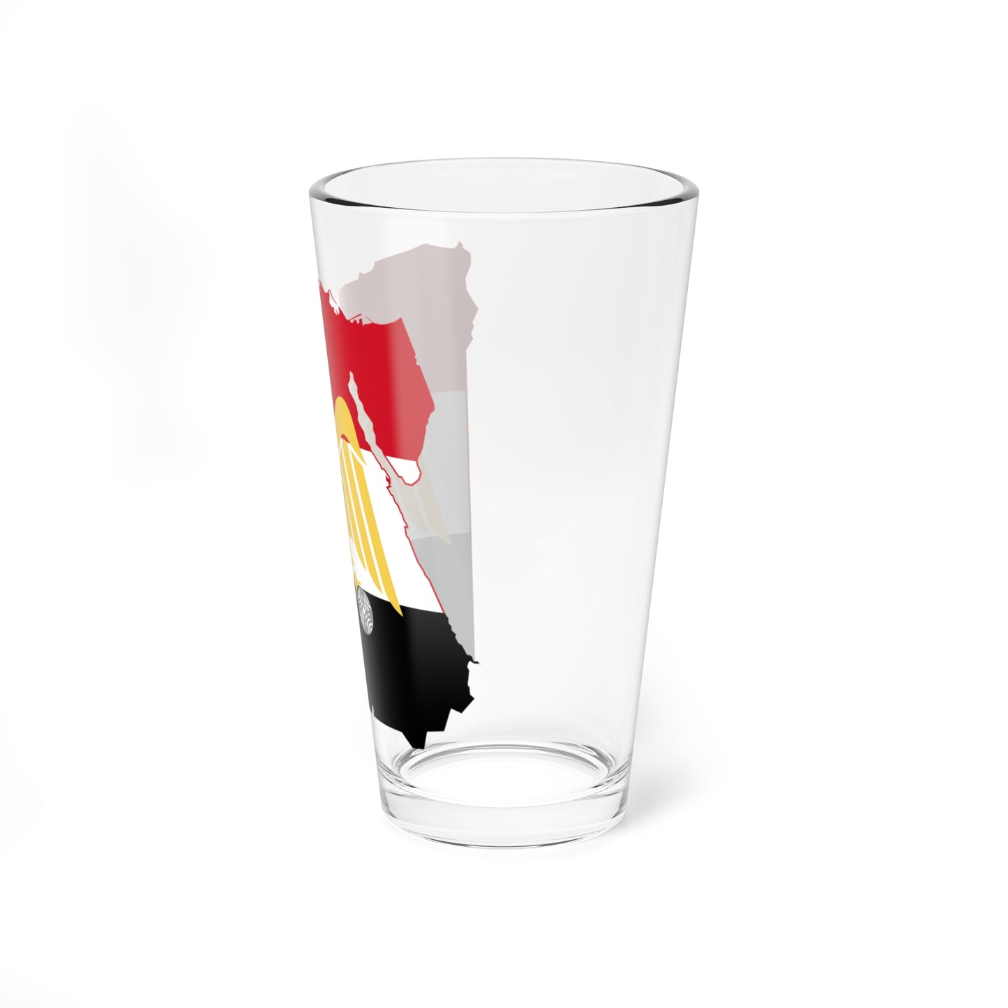 Flag map of Egypt 1952-1958 (Egypt) Pint Glass 16oz