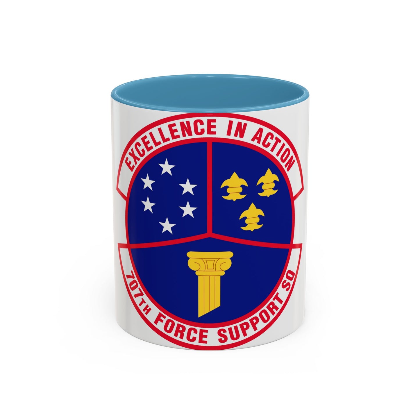 707 Force Support Squadron AFISRA (U.S. Air Force) Accent Coffee Mug