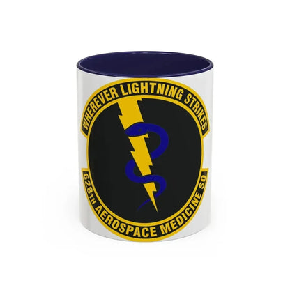 628th Aerospace Medicine Squadron (U.S. Air Force) Accent Coffee Mug 11oz Navy - Go Mug Yourself