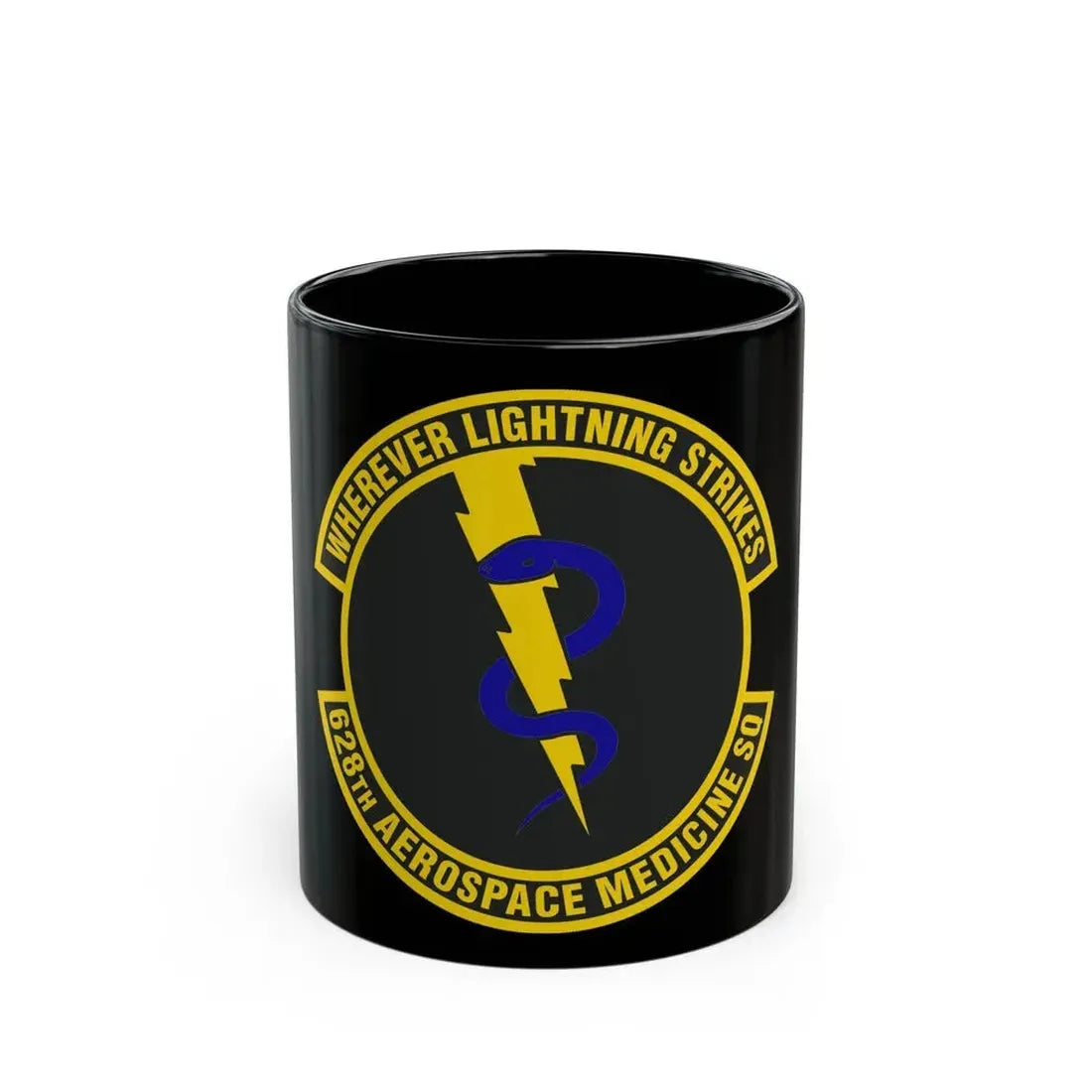 628th Aerospace Medicine Squadron (U.S. Air Force) Black Coffee Mug - Go Mug Yourself