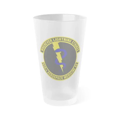 628th Aerospace Medicine Squadron (U.S. Air Force) Frosted Pint Glass 16oz 16oz Frosted - Go Mug Yourself
