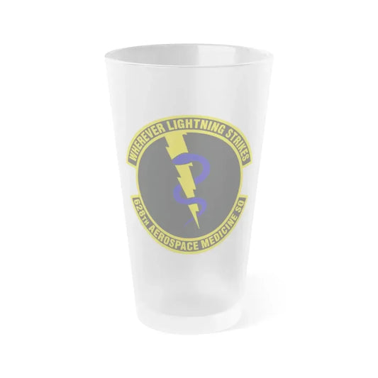 628th Aerospace Medicine Squadron (U.S. Air Force) Frosted Pint Glass 16oz 16oz Frosted - Go Mug Yourself