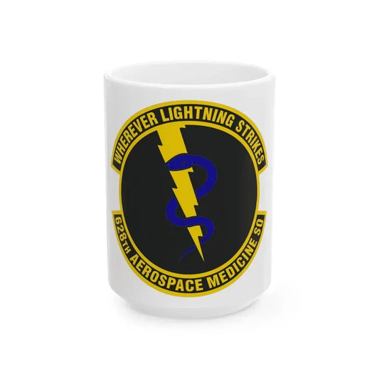 628th Aerospace Medicine Squadron (U.S. Air Force) White Coffee Mug 15oz - Go Mug Yourself
