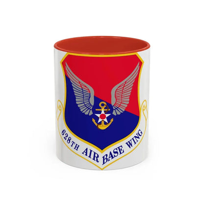 628th Air Base Wing (U.S. Air Force) Accent Coffee Mug 11oz Red - Go Mug Yourself