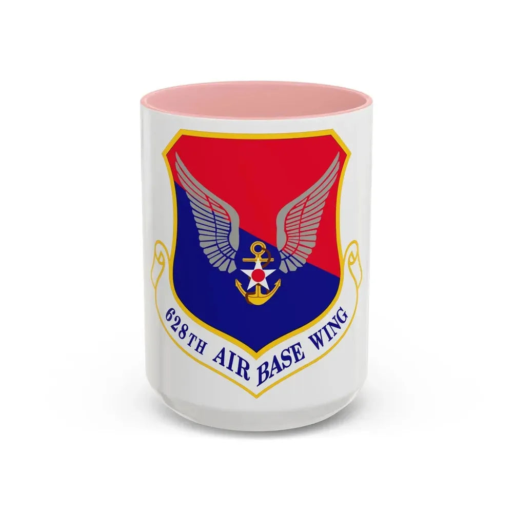 628th Air Base Wing (U.S. Air Force) Accent Coffee Mug 15oz Pink - Go Mug Yourself