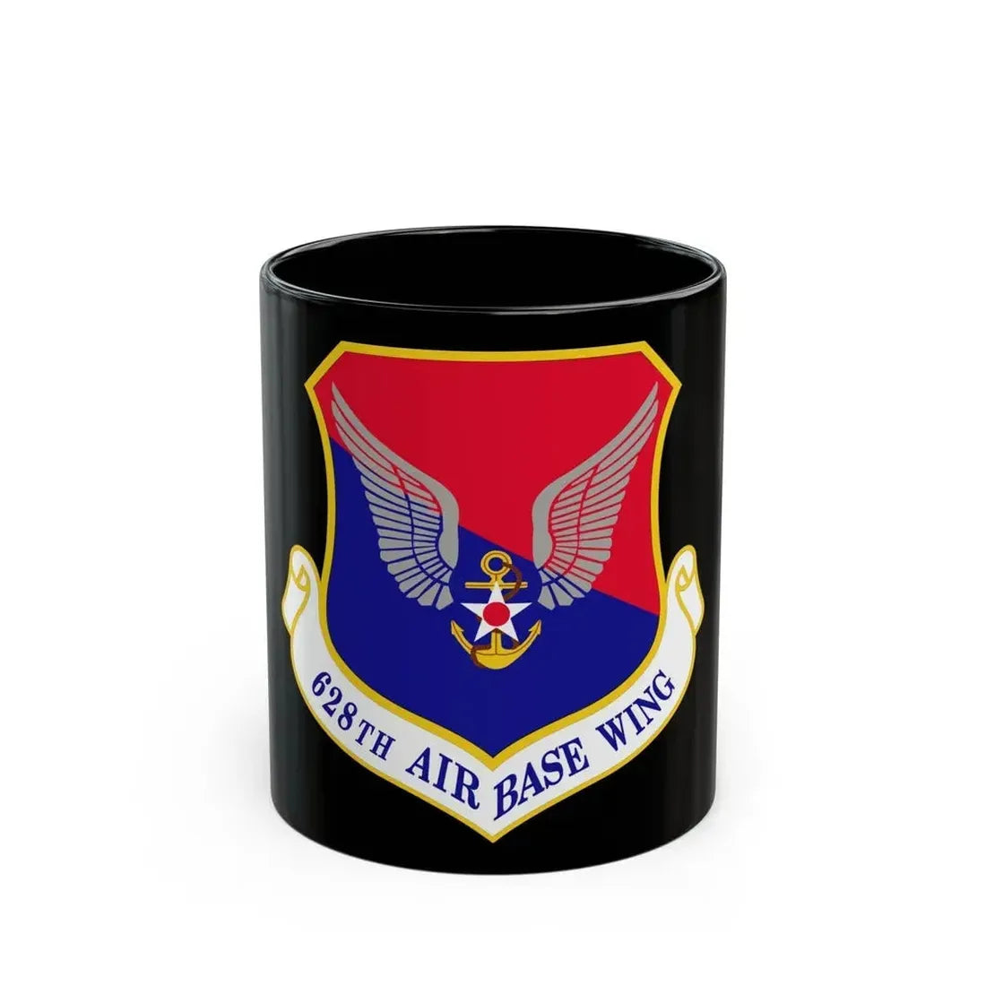 628th Air Base Wing (U.S. Air Force) Black Coffee Mug 11oz - Go Mug Yourself