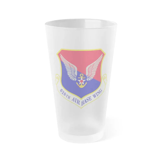 628th Air Base Wing (U.S. Air Force) Frosted Pint Glass 16oz Default Title - Go Mug Yourself