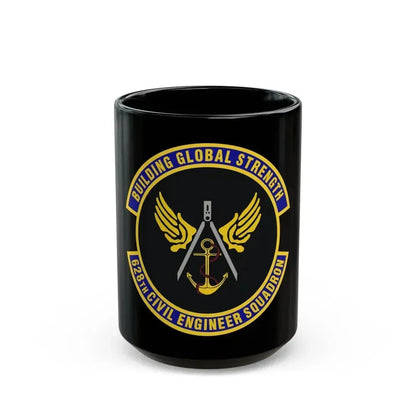 628th Civil Engineer Squadron (U.S. Air Force) Black Coffee Mug 15oz - Go Mug Yourself
