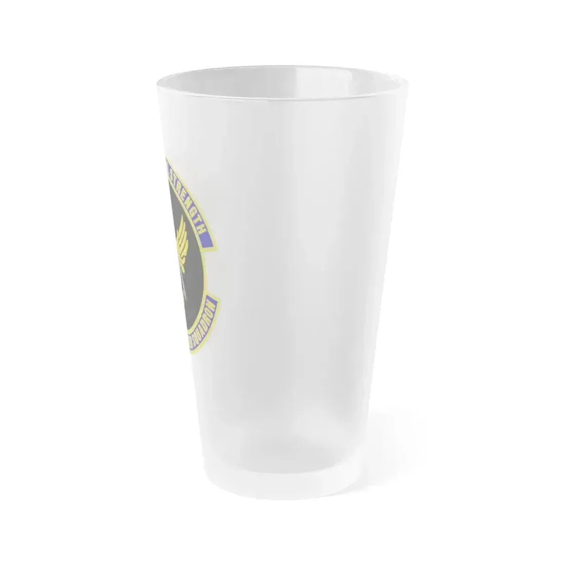 628th Civil Engineer Squadron (U.S. Air Force) Frosted Pint Glass 16oz - Go Mug Yourself