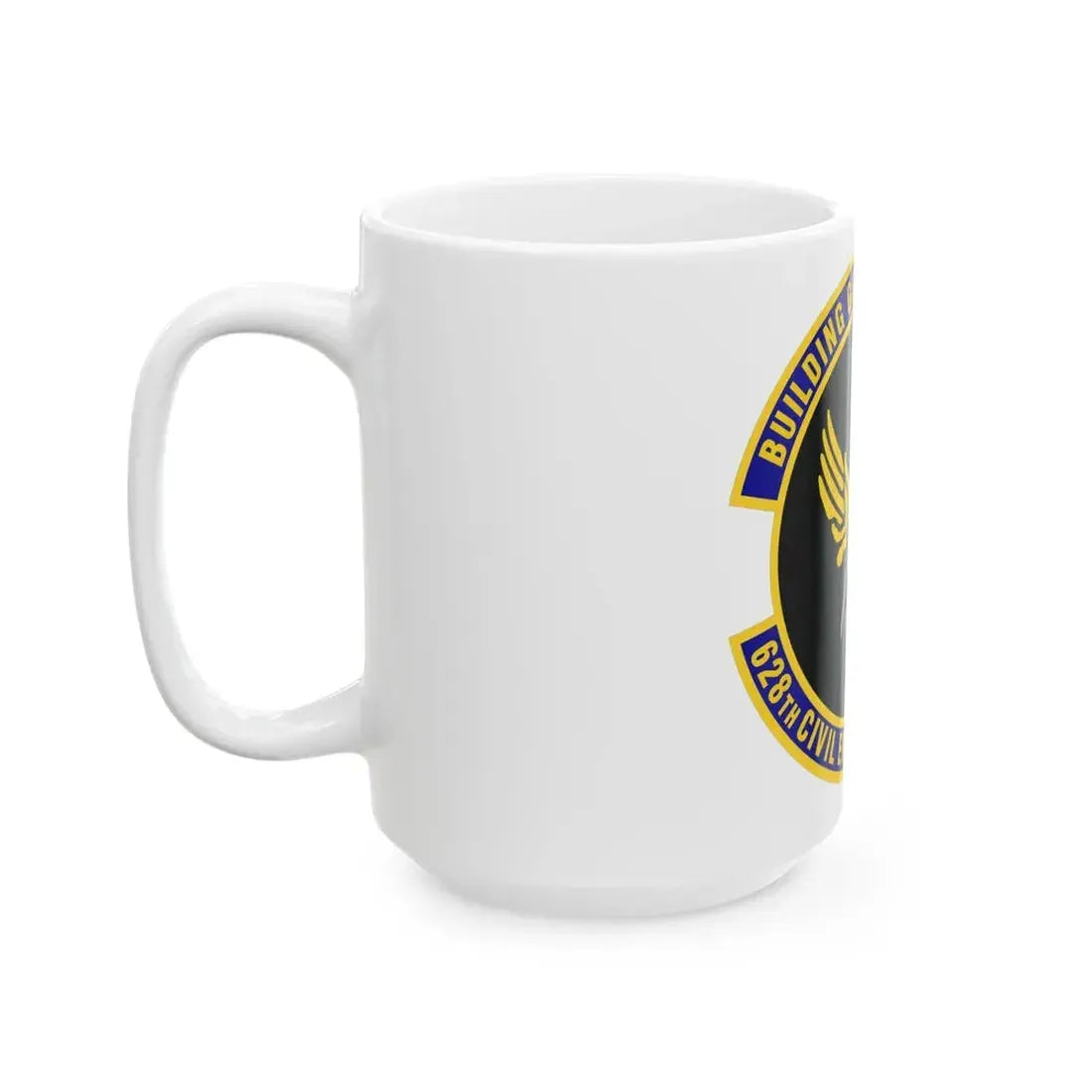 628th Civil Engineer Squadron (U.S. Air Force) White Coffee Mug - Go Mug Yourself