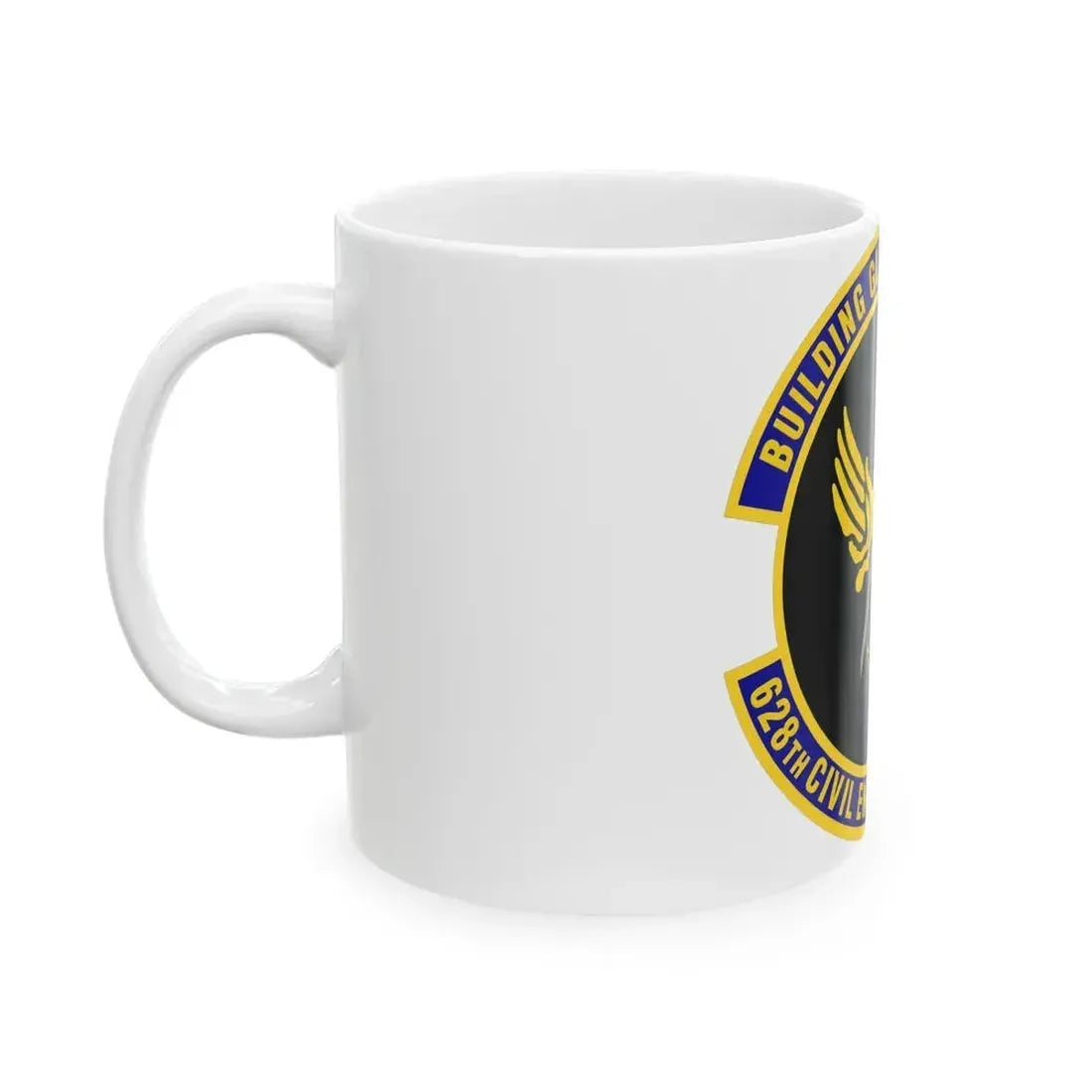 628th Civil Engineer Squadron (U.S. Air Force) White Coffee Mug - Go Mug Yourself