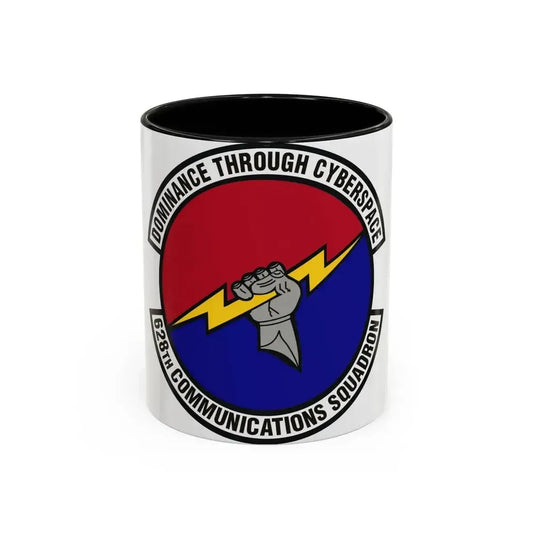 628th Communications Squadron (U.S. Air Force) Accent Coffee Mug 11oz Black - Go Mug Yourself