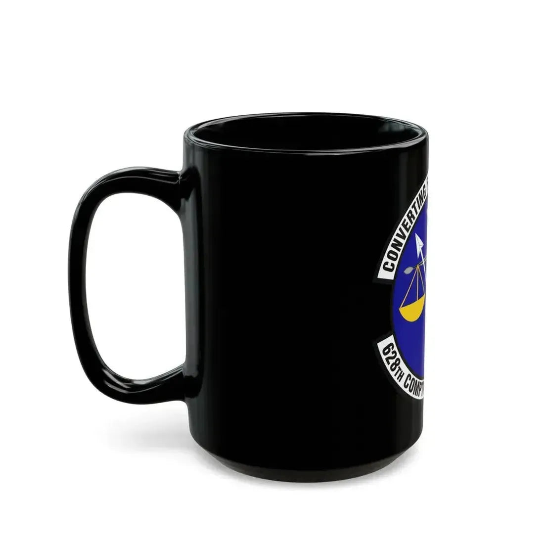 628th Comptroller Squadron (U.S. Air Force) Black Coffee Mug - Go Mug Yourself