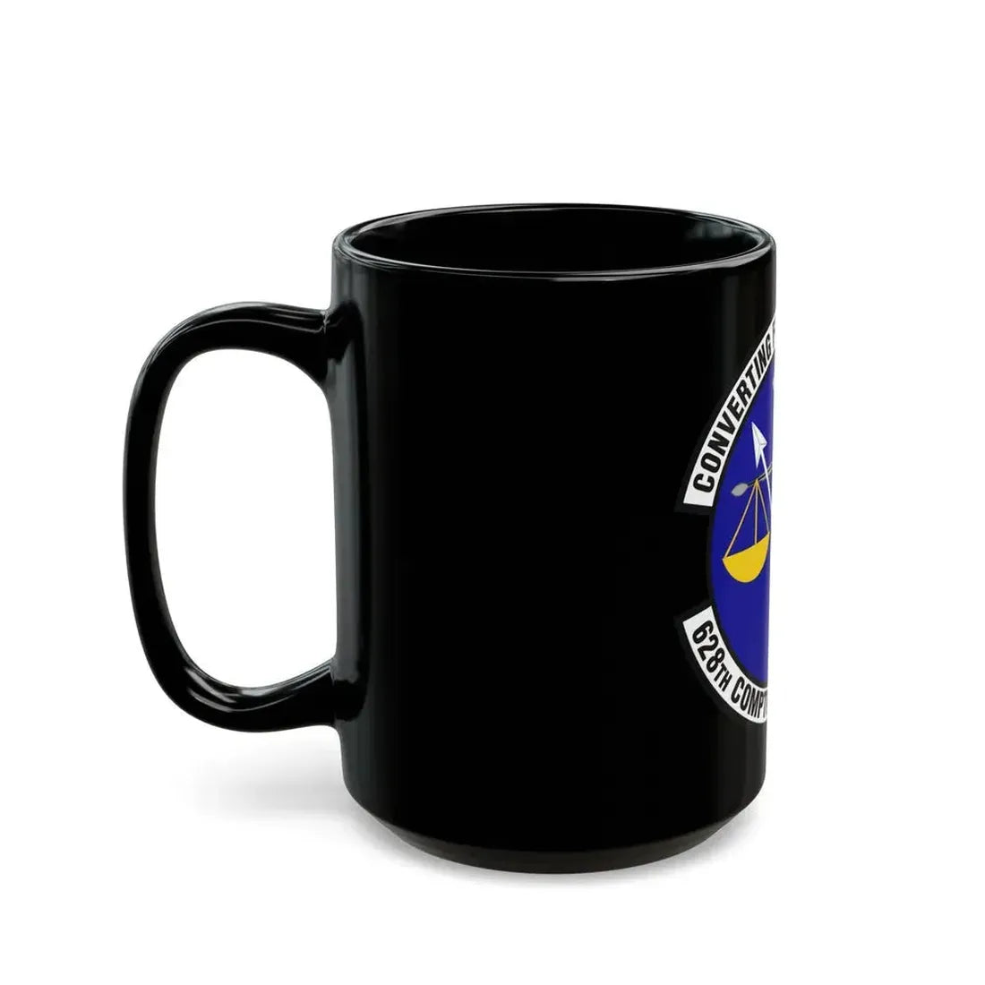 628th Comptroller Squadron (U.S. Air Force) Black Coffee Mug - Go Mug Yourself