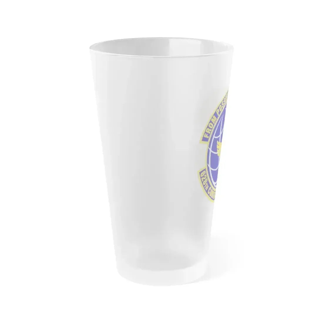 628th Contracting Squadron (U.S. Air Force) Frosted Pint Glass 16oz - Go Mug Yourself