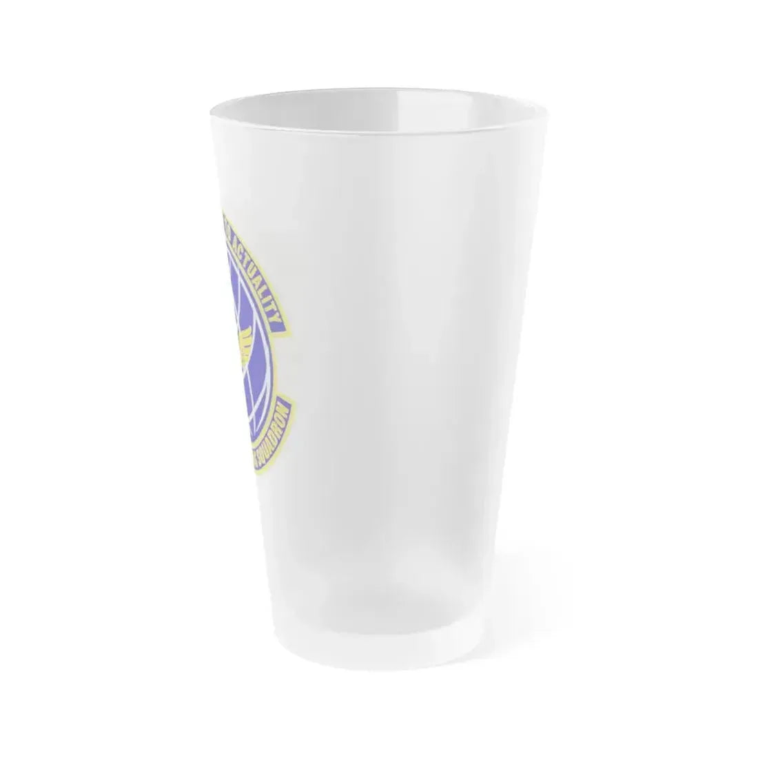 628th Contracting Squadron (U.S. Air Force) Frosted Pint Glass 16oz - Go Mug Yourself
