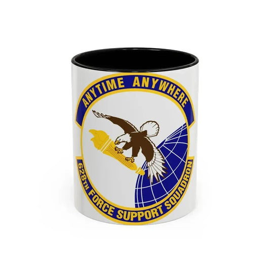 628th Force Support Squadron (U.S. Air Force) Accent Coffee Mug 11oz Black - Go Mug Yourself