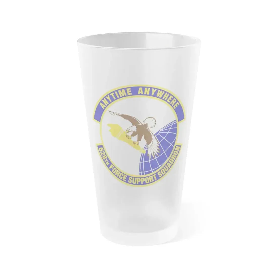 628th Force Support Squadron (U.S. Air Force) Frosted Pint Glass 16oz Default Title - Go Mug Yourself