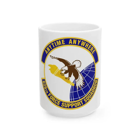 628th Force Support Squadron (U.S. Air Force) White Coffee Mug 15oz - Go Mug Yourself