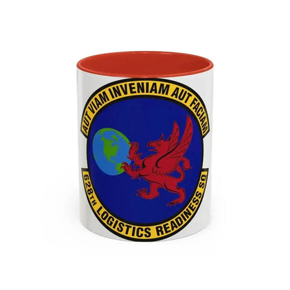 628th Logistics Readiness Squadron (U.S. Air Force) Accent Coffee Mug 11oz Red - Go Mug Yourself
