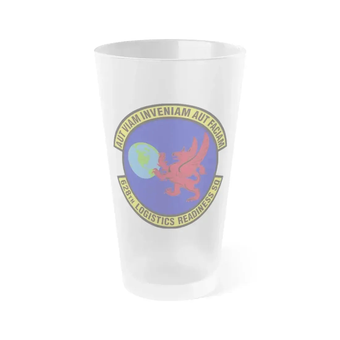 628th Logistics Readiness Squadron (U.S. Air Force) Frosted Pint Glass 16oz 16oz Frosted - Go Mug Yourself